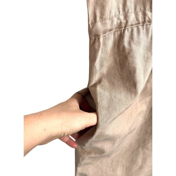 Topshop Utility Zip Jumpsuit Stone retro relaxed 90s hipster street wear sz 4 - Picture 7 of 10